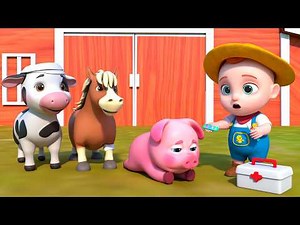 The Boo Boo Animals Songs | Farm Version | GoBooBoo Kids Songs & Nursery Rhymes