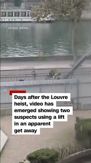 Video appears to show thieves escaping Louvre