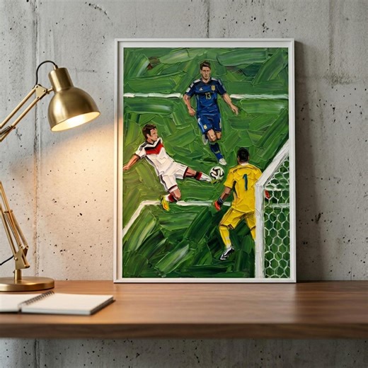 Mario Götze Tor – 2014 WM Endspiel – Poster Kunst (Digitaldruck) - Etsy.de