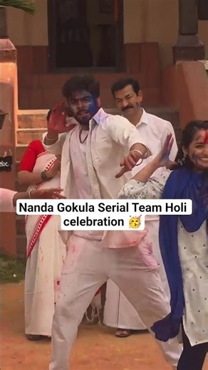 Nandagokula Serial Holi celebration bts | Behind the scenes | Colors Kannada Serial | #shorts