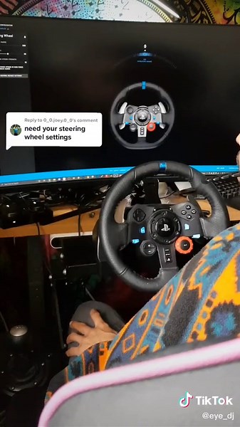 Reply to @0_0.joey.0_0 Here you go. Logitech G29 settings 🤝🏼 #logitech #logitechg29 #steeringwheel #f12021 #f12021game #ea #codemasters #eye_dj