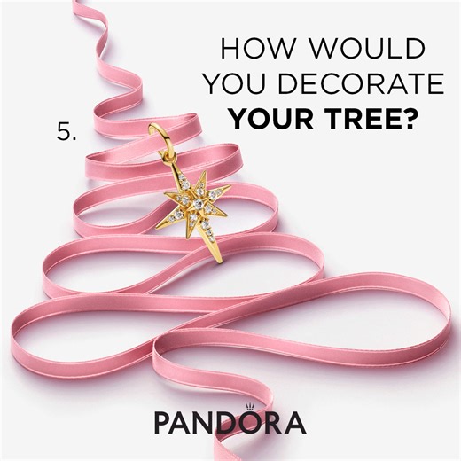 How would you decorate your tree with charms? 🎄✨ List your top picks from 1-5 and share them below. 👇 | Pandora