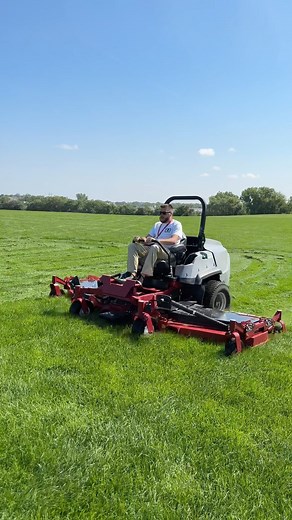 Testing out some @exmarkmanufacturing mowers at a stunningly beautiful 14 acre testing area in the great state of Nebraska. #lawncare #lawnmowing #stripenation #lawnmowing #mowing #exmark #exmarkmowers | Green Industry Podcast with Paul Jamison