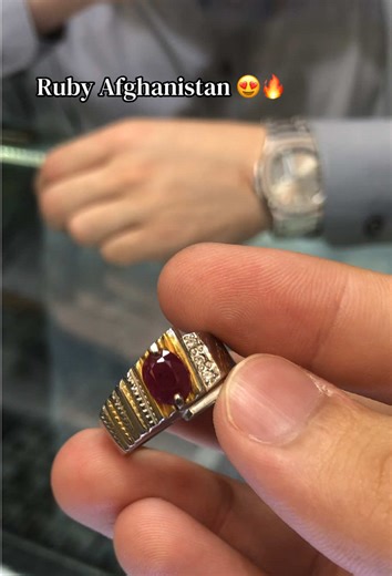 Beauty Of Red Ruby 😍🔥#ruby #gemstone #zahidringsmith