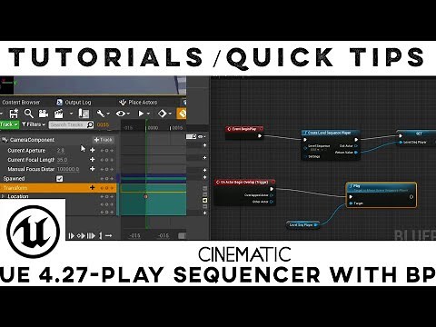 Unreal Engine (UE4.27) Sequencer Tutorial: Play Sequence with Blueprint