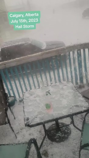 Intense Hail Storm Hits Calgary Alberta on July 15th 2023