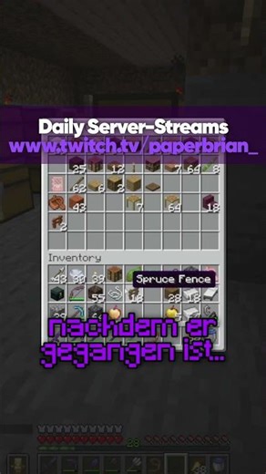 Der arme... #shorts #minecraft