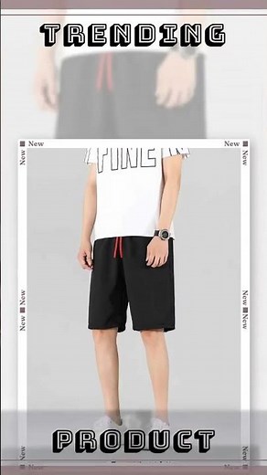 Men's Drawstring Shorts with Pockets