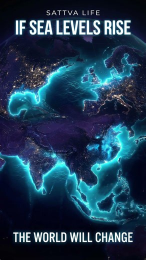 What If Sea Levels Rise? 🌊 (Future World Map)