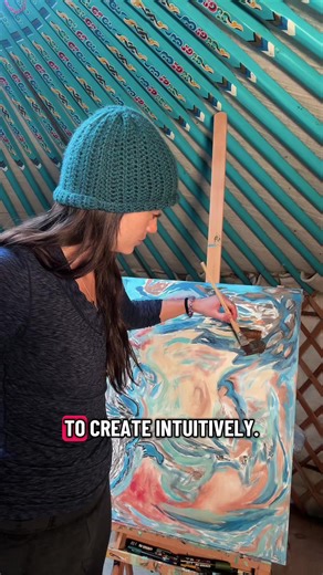 Intuitive creating is a game changer #art #intuition #healing #fyp #foryoupage