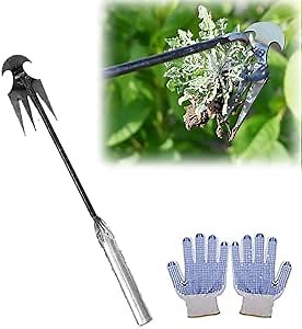 Dritnow Weeding Tool, Weeding Artifact Uprooting Weeding Tool, Uprooting Weeding Tool, Weed Puller Tool with Long Handle, Gardening Hand Weeder Tool (30CM)