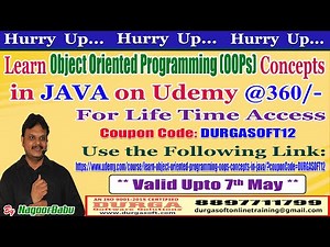 Learn Object Oriented Programming (OOPs) Concepts In JAVA on Udemy @360/-