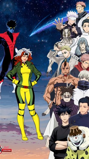 🥶X-Men vs Jujutsu Kaisen #anime #animebattle #xman