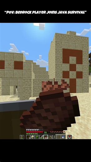 Java players are built different 💀 #minecraft #minecraftshorts
