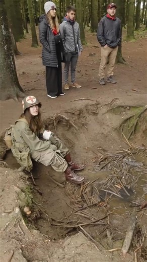 Foxholes Near Bastogne from 'Normandy: A Bridge to History'