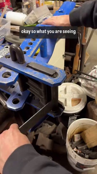 The bulldozer die is such a useful little tool! Get yourself a Hossfeld universal bender and make what you need out of metal. You won’t regret the purchase! #make #maker #welding #steel #metalshop #handmade | Make Everything