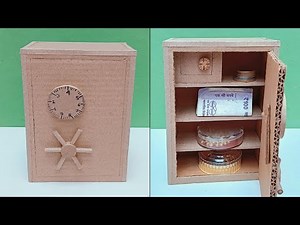 How to make safe locker with cardboard | DIY money bank | Cardboard crafts