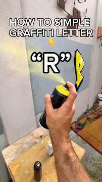 How to spray Letter “R” 👈 #howto #graffiti