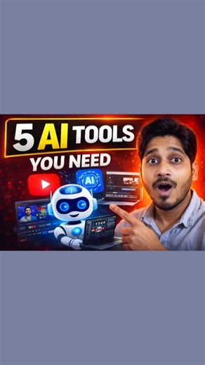 Top 5 AI Tools For YouTube Creators in 2026 | Save Hours of Work ‪@beproakash‬ #shorts #information