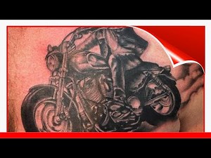 120+ Outlaw Biker Tattoos For Guys (2020) Motorcycle Designs Harley Davidson !