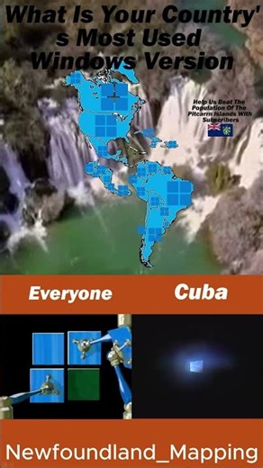 What Is Your Country's Most Used Windows Version #mapping #countryballs #microsoft #windows
