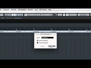 Cubase tutorial: Workspaces