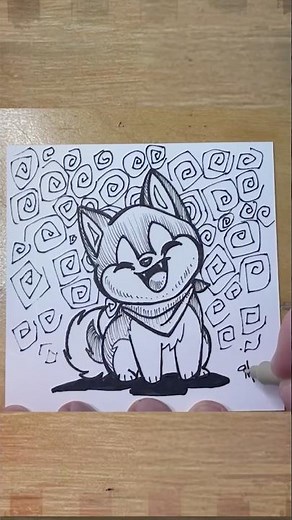 How to draw Anime Dogs 6 #art #drawing #ink #dog #sketch #drawingtutorial #artist #cute