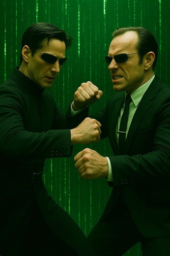Agent Smith vs Neo – “Why, Mr. Anderson? Why do you persist?” Agent Smith: Why, Mr. Anderson? Why? Why do you do it? Why get up? Why keep fighting? Do you believe you’re fighting for something… for more than your survival? Can you tell me what it is — do you even know? Is it freedom, or truth? Perhaps peace… could it be for love? Illusions, Mr. Anderson. Vagaries of perception. Temporary constructs of a feeble human intellect, trying desperately to justify an existence that is without meaning or
