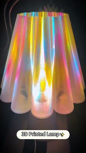 3d printed holographic lamp aesthetic dec3D Printed a Rainbow 🌈✨ #3dprinting #shorts