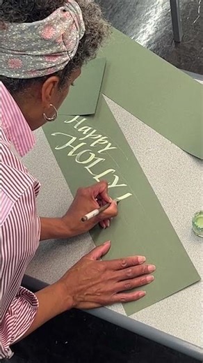 Handmade Calligraphy Christmas Card Tutorial