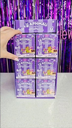 #asmr Unboxing a FULL CASE of Aphmau Carnival Treats Mystery MeeMeows collectible figures🍭
