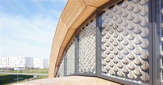 4D printed ‘solar gate’ produces weather-responsive shades that open and close on their own