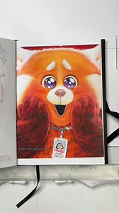234K views · 11K reactions | ASMR Drawing Red Panda from Turning Red #sketchbook #disneyart | valerieespino.arts | Facebook