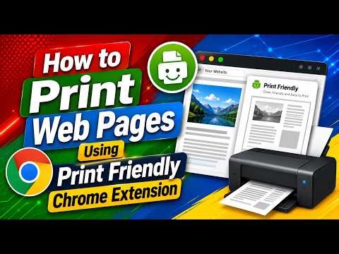 How to Print Web Pages Using Print Friendly Chrome Extension