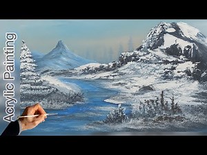 Mountain Acrylic Painting lesson