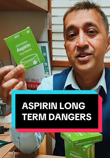 Replying to @Kiri ASPIRIN LONG TERM DANGERS Aspirin is a non-steroidal anti-inflammatory drug (NSAID) that inhibits platelet aggregation, making it a popular option for secondary prevention of heart attacks or strokes. But it’s not harmless. Long-term risks include: \t•\tGastrointestinal bleeding and ulcers \t•\tIron-deficiency anaemia from microscopic bleeding \t•\tIntracranial bleeding—especially in older adults or those on blood pressure meds \t•\tIncreased bruising and slow wound healing \t•