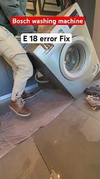 Bosch Washing Machine E18 Error Fix | How to Replace the Drain Pump Step by Step