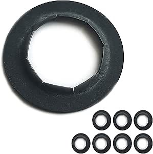 (8-Pack) 1/2" Axle Push Nuts, Dolly Wheel Lock Washers with Oiled Phosphate Finish - Fit 1/2” Axle Rods on Dollies, Yard Trailers, and Lawn Wagons