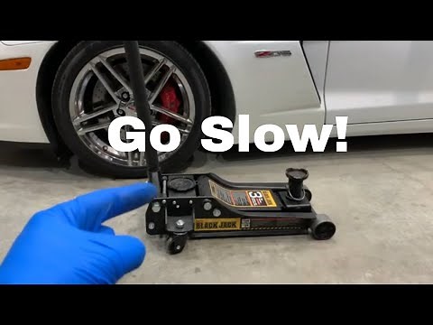 Hydraulic Jack Release Valve - let it down slowly!