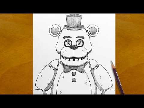 How to Draw Nightmare Fredbear Step-by-Step | FNAF 4 Sketch