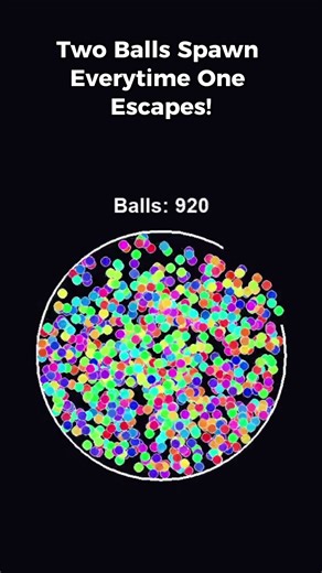 My PC could barely survive by the end #simulation #physics #code #adhd