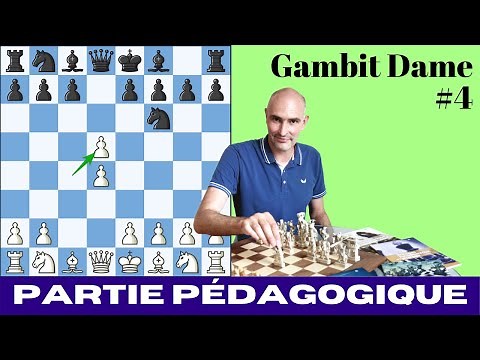 Gambit Dame (4) : Partie d'échecs pédagogique