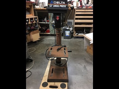 Delta 12 inch Drill Press 11-990 Column Rust Removal