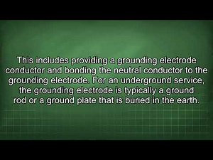 Underground Service Four Wire Requirements and Bonding Explained