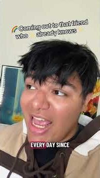 Coming out to that friend who already knows 🌈 pt. 🤷🏽 w dez.thelez #shorts