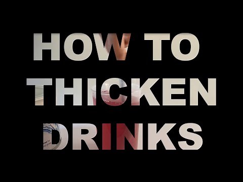 How to thicken drinks (level 2 – mildly thick)