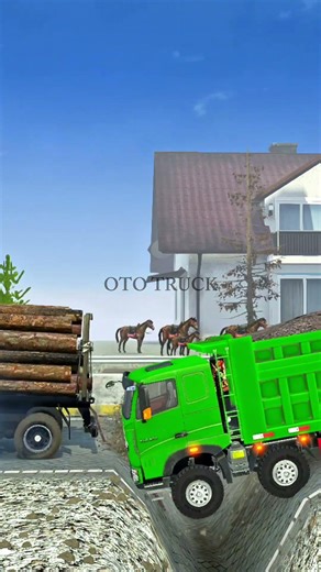 SPINTIRES MUDRUNNER : Driver Skills | Logging Truck Carrying the Whole Team : Daily Short 95