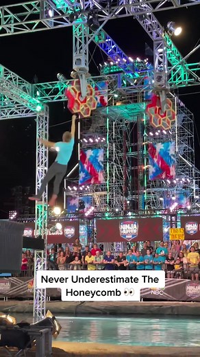 The #honeycomb shows NO MERCY 👀💪👏 #ANW #americanninjawarrior #ninja #fail #wrath #splash #bts