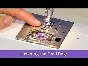 Lowering the Feed Dogs on the Baby Lock Zeal