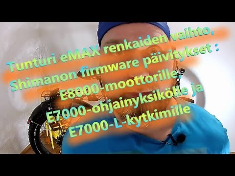Tunturi eMAX renkaiden vaihto sekä Shimanon firmware päivitys 🚲😁 #Läskipyörä